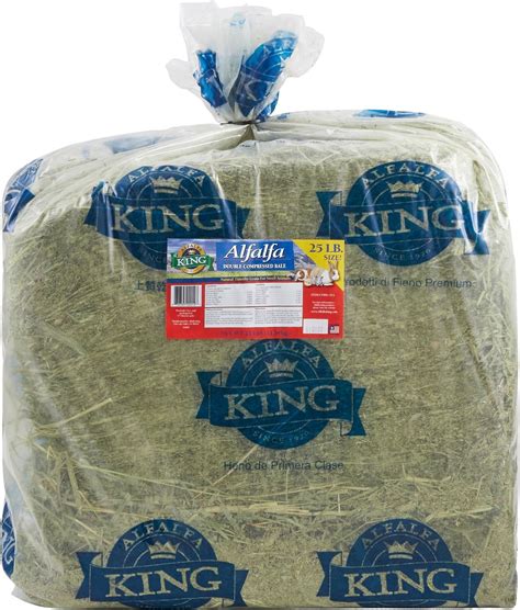 Alfalfa King Double Compressed Alfalfa Hay Small Animal Food 25 Lb Bag