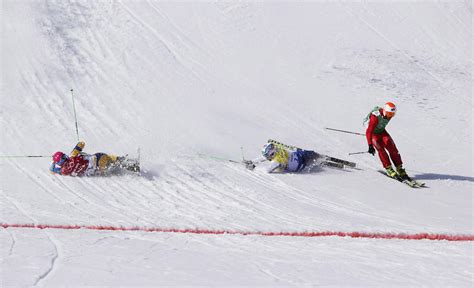 While You Were Sleeping Mens Skicross Features Most Dramatic Photo