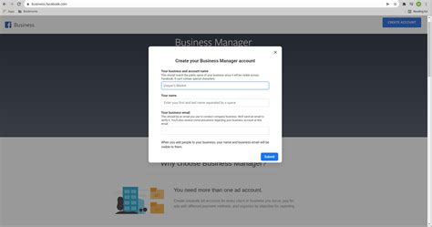 Quick Guide On How To Create A Facebook Business Manager Account