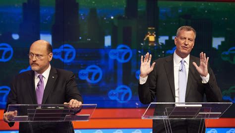 De Blasio Lands Lho Blows In Debate