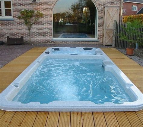 Hot Item New Dual Zone 6 Person Villa Fiberglass Hot Swim Spa Tub Zwembad Huizen Jacuzzi