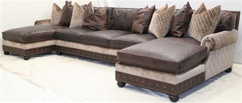 Large Double Chaise Sectional Sofa