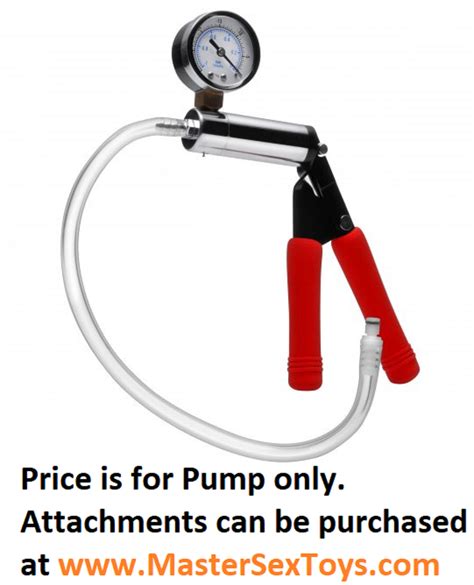Deluxe Steel Hand Pump For Pussy Vagina Penis Nipples Clit Clitoris Pumps Ec300 Size Matters