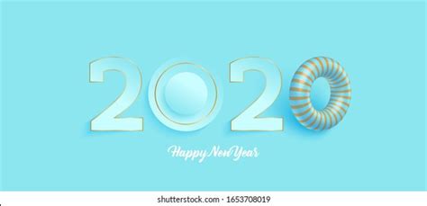 2020 Happy New Year Elegant Cover Stock Vector Royalty Free