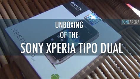 Sony Xperia Tipo Dual Dual Sim Phone Unboxing Youtube