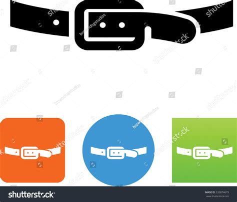 14306 Leather Belt Icon Images Stock Photos And Vectors Shutterstock