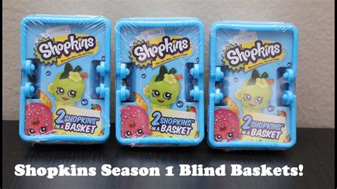 Shopkins Season 1 Blind Baskets Openingreview Youtube
