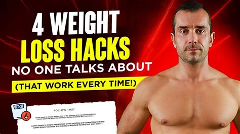 4 weight loss hacks no one talks about that work every time weight loss advice amirpozderac