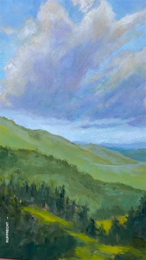 Blue Ridge Mountain Painting Video Landscape Art Landscape