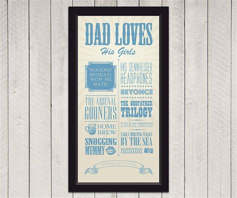 Personalised Dad Loves Circus Poster Print By Yours For Keeps