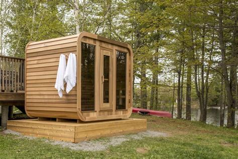 Joyee Big Size Customized Outside Canadian Hemlock Sauna Bath Cabin