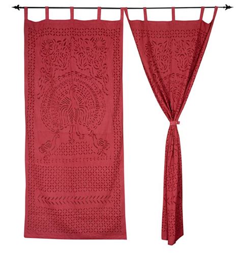 Buy deny designs geronimo studio peacock 1 shower curtain, 69 x 72: Peacock Design Door Cotton Curtain Decorative - LAL HAVELI ...