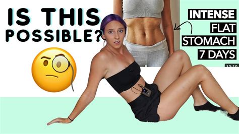 Personal Trainer Reviews Holly Dolkes 1 Week Flat Stomach Workout Intense Youtube