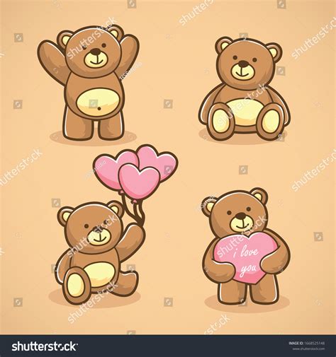 140290 Cute Teddy Bears Stock Illustrations Images And Vectors