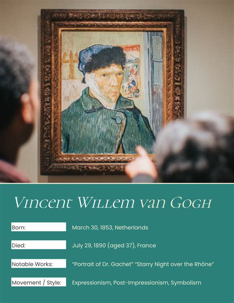 Vincent Willem Van Gogh Biography Biography Template