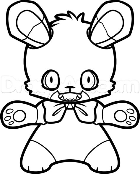 Printable five nights at freddys fnaf coloring page. how to draw bonnie from five nights at freddys step 9 ...