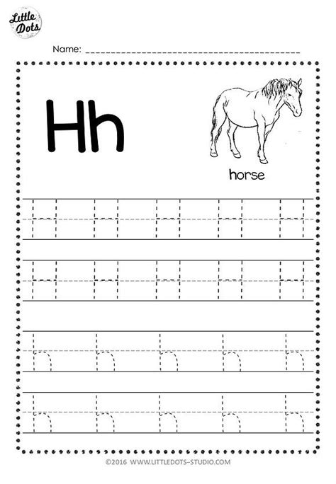 Free Letter H Tracing Worksheets | Tracing worksheets, Tracing