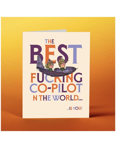 Co Pilot Greeting Card Home