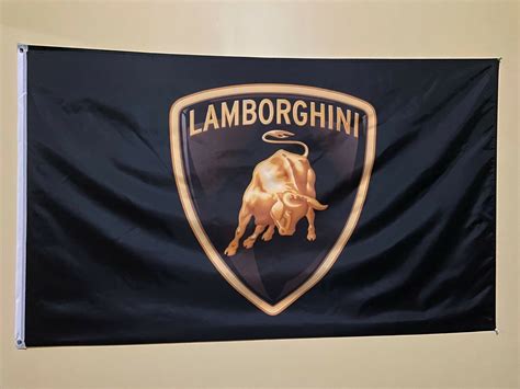 Premium Flag Lamborghini 3x5 Ft Banner Car Truck Racing Show Garage