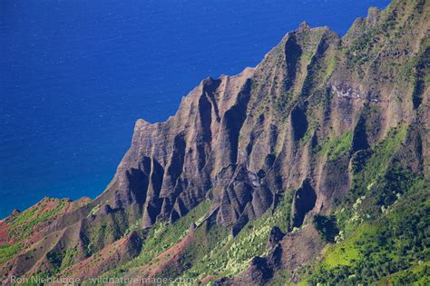 Aerial Of Na Pali Coast Kauai Hawaii Photos By Ron Niebrugge