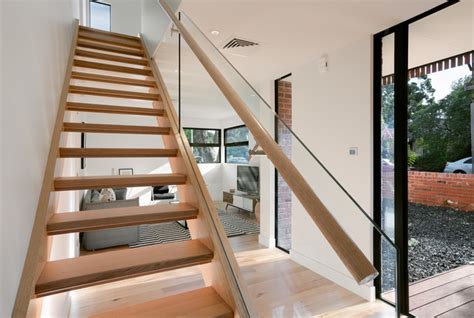 Timber Stair Contemporary Staircase Melbourne By Green Sheep