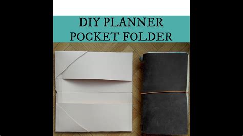 diy 6 pockets planner folder traveler s notebook and filofax youtube