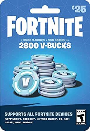 Answer when you claim the card it'll use all the credit. Amazon.com: Fortnite V-Bucks Gift Card $25: Gift Cards