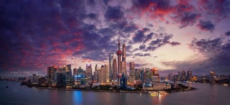 2560x1440 Resolution Shanghai City China 1440p Resolution Wallpaper
