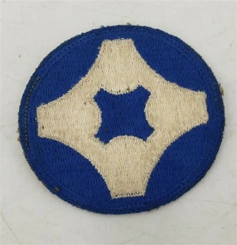Original Wwii Us Army 4th Service Command Cut Edge Patches 799 Picclick