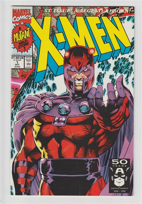 X Men 1 Comic Book 1991 Magneto Cover 1d 2nd Series Marvel Etsy