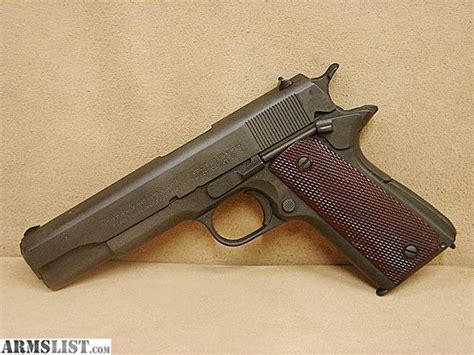 Armslist For Sale Colt 1911a1 45acp Us Army Wmatching Slide 1943