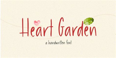 Heart Garden Font