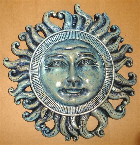 Sun Face Wall Décor Celestial Plaque Mask Ebay