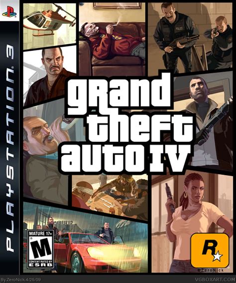 Grand Theft Auto Iv Playstation 3 Box Art Cover By Zeronick