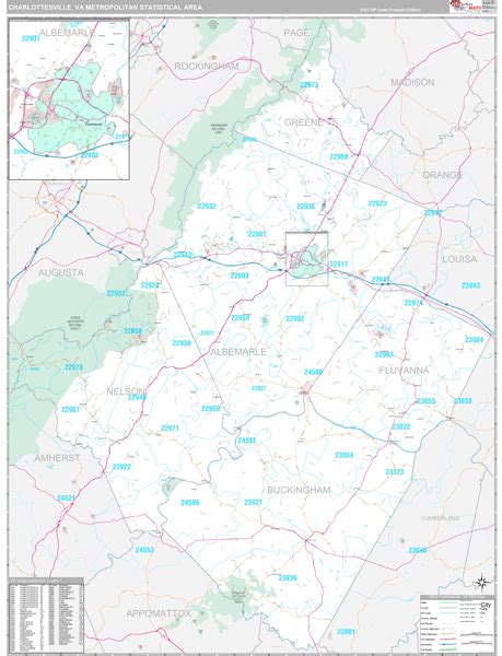 Charlottesville Metro Area Va Maps