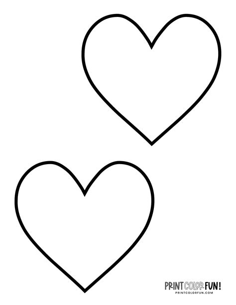 Blank Heart Shape Coloring Pages And Crafty Printables At