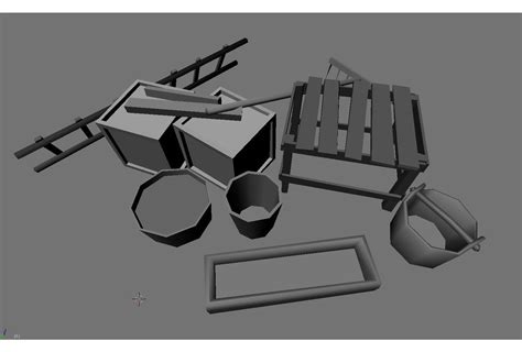 3d Model Low Poly Medieval Props Vr Ar Low Poly Cgtrader