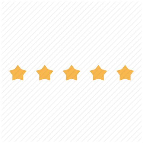 Five Star Rating Icon At Collection Of