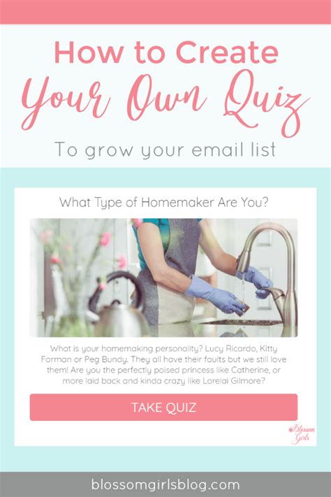 How To Create Your Own Quiz To Grow Your Email List Blossom Girls