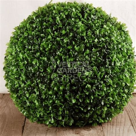 Large Box Wood Artificial Topiary Hedge Ball 48cm Uv Stabilised