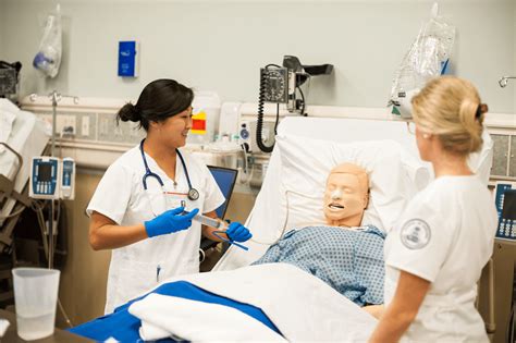 Nursing Students Learn Skills On Simulation Patients Belmont