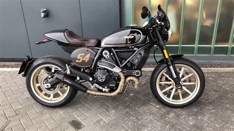 Ducati Scrambler Cafe Racer Custom Exhaust