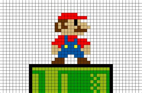 Pixel Mario And Tube Brik