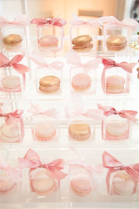 Add some sparkle to your baby shower by handing out glittery gold candleholder favors. Pink and Gold Tutu Cute Baby Shower - Baby Shower Ideas 4U