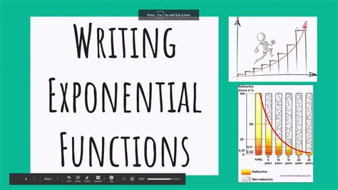 Writing Exponential Functions Youtube