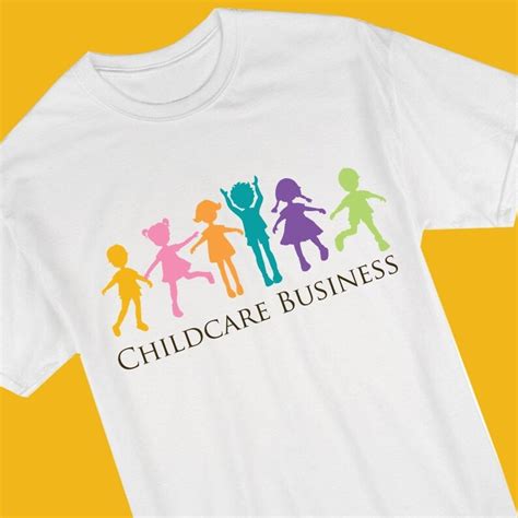 Childcare Logo Children Logo Watercolor Hand Drawn Design Etsy