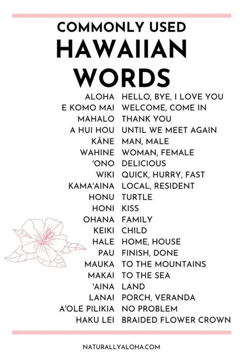 Hawaiian Word For Beautiful Woman Letter Words Unleashed Exploring