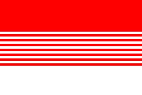 Indonesian Flag Redesign With 7 Stripes That Represent 5 Main Islands