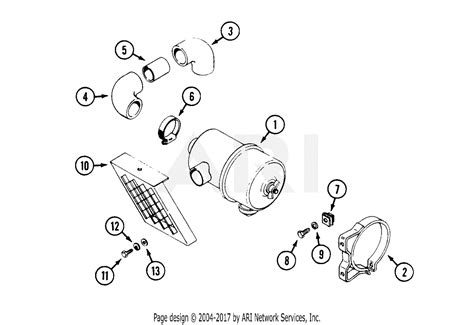 Mtd 135 028 190 Fr 1800d 1995 Parts Diagram For Air Cleaner
