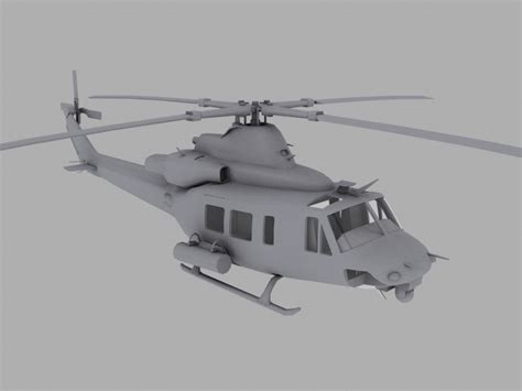 Uh 1y Huey Venom Usmc Helikopterschietgame Spelmodel 3d Model 45